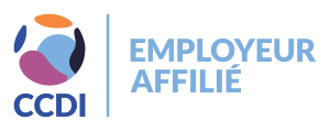 CCDI Employer Partner Logo with coloured globe and text