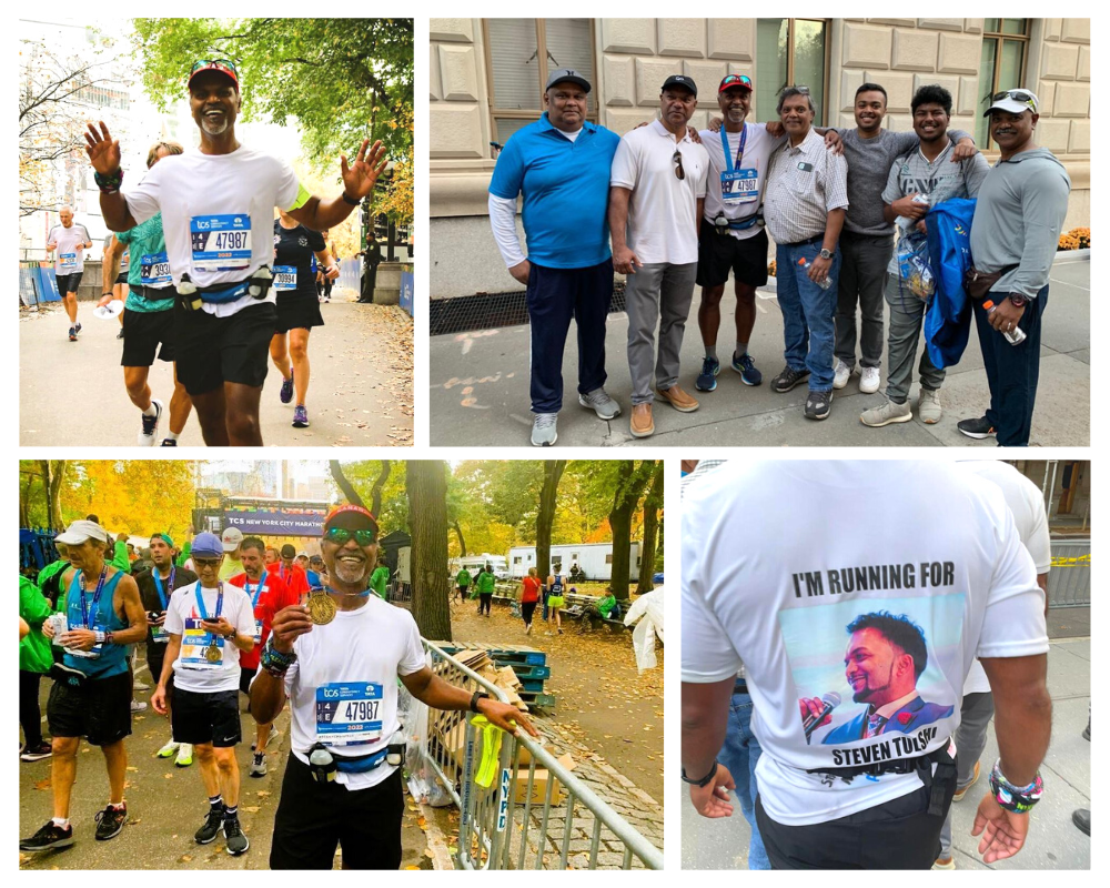 Photos of CRSP Jeet Tulshi at NYC Marathon