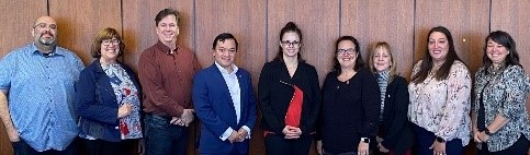 CRBOH Board with Robin Angel, BCRSP Governing Board Chair, and Nikki Wright, BCRSP Executive Director